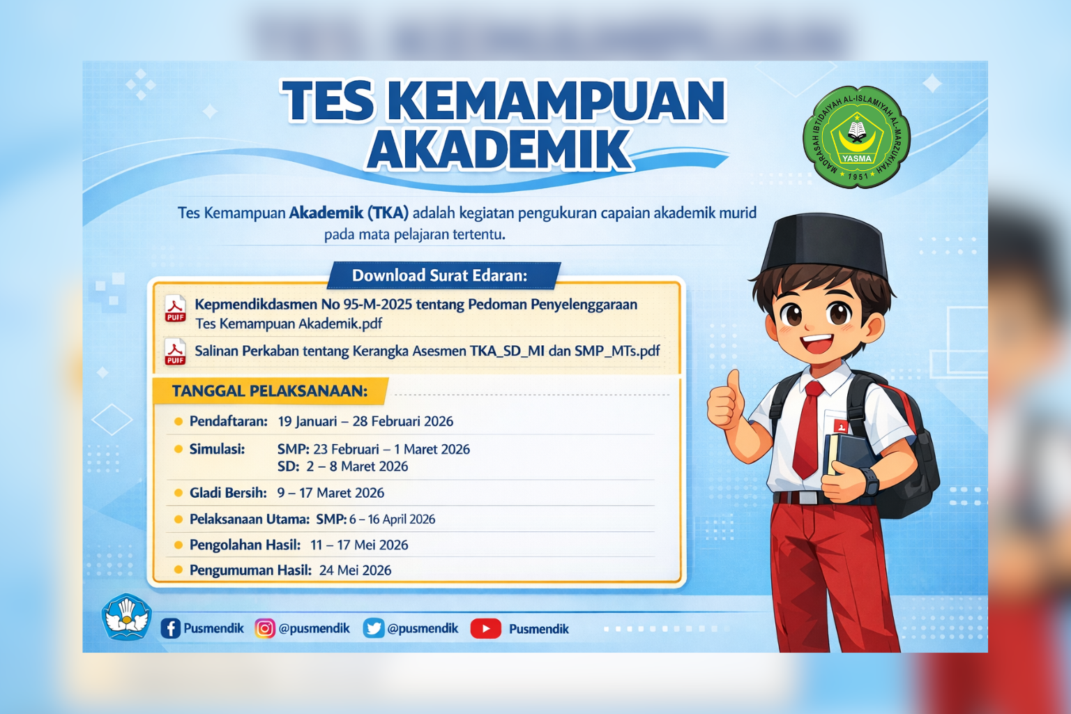 Pedoman TKA 2026 SD dan SMP: Jadwal, Mata Uji, Alurnya